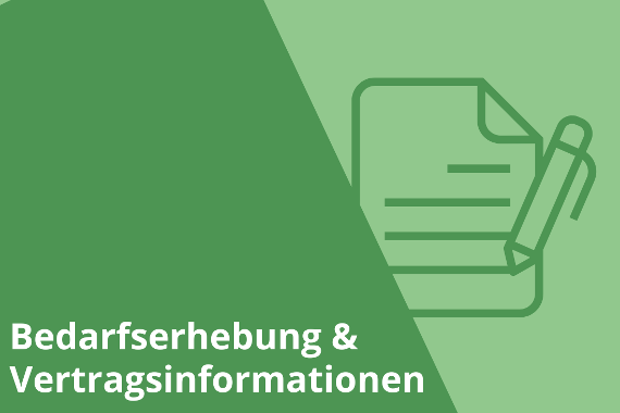 Infomailing Grafiken - Bedarfserhebung & Vertragsinformationen